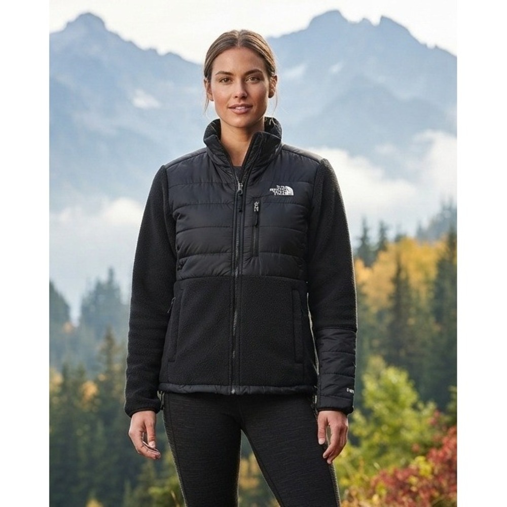 The North Face Black Denali 550 Down Puffer Polartec Fleece Jacket Women's M